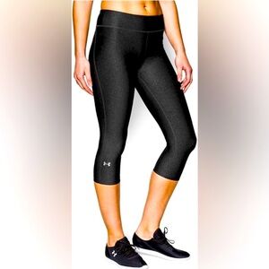 Under Armour Leggings HeatGear Compression Capri Pants Size XS
